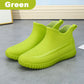 Solid Non-Slip Waterproof Ankle Rain Boots