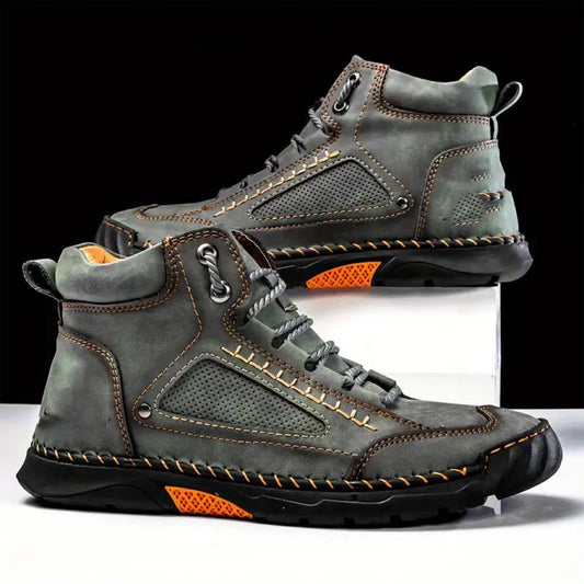 💥Hot Sale💥Stylish Hand-Stitched Flat Sole Men's Boots💥Ultimate comfort💥Free Shipping