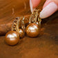 Women's Elegant Zirconia Earrings with Faux Pearl Drop