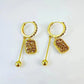 Elegant Sparkling Rhinestone Square Earrings