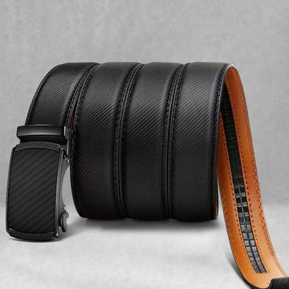 ✨️Best for Father🎁 Leather Ratchet Belt With Adjustable Buckle💼