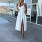 ⏳ Limited time 50% off! 💥women's slim spaghetti strap high slit jumpsuit（The more you buy, the higher the discount）