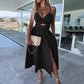 ⏳ Limited time 50% off! 💥women's slim spaghetti strap high slit jumpsuit（The more you buy, the higher the discount）