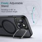 Invisible Stand Magnetic Phone Case With Lens Cover